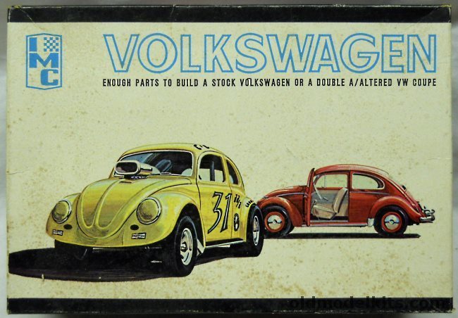 IMC 1/25 Volkswagen Beetle / VW Bug - Stock or Double A Altered Coupe, 114-200 plastic model kit